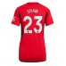 Billige Manchester United Luke Shaw #23 Hjemmebane Fodboldtrøjer Dame 2023-24 Kortærmet